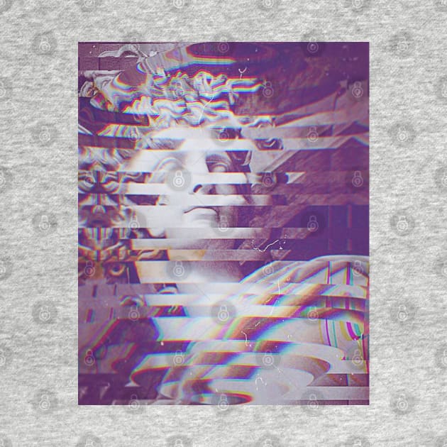 Abstract Glitch Statue Of David ††† Nihilist Aesthetic Design by DankFutura